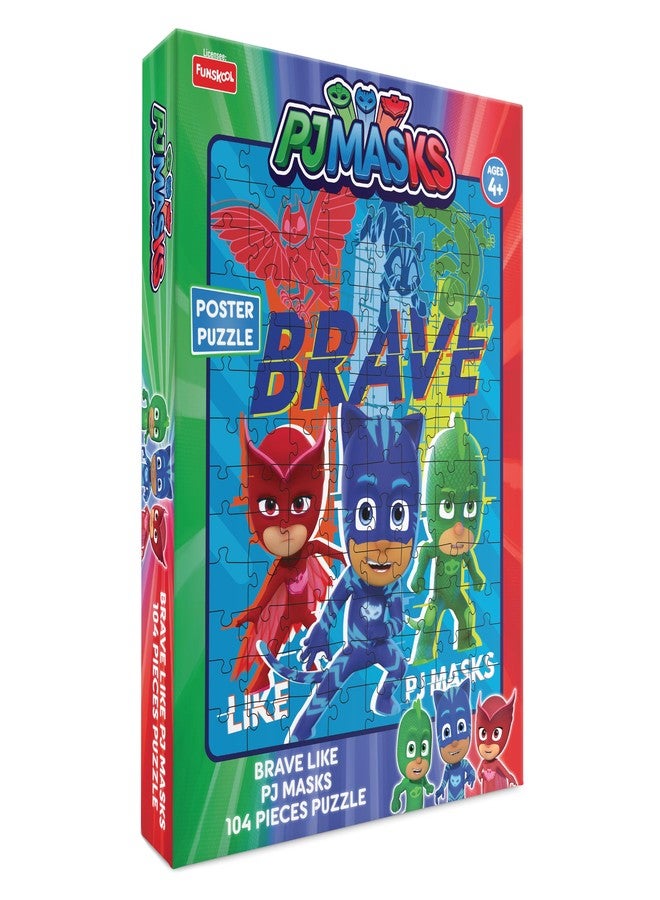 فنسكول لعبة أحجية Funskool-PJ Masks - شجاعة مثل أبطال PJ Masks، 104 قطعة، تعليمية، 104 قطعة، أحجية، للأطفال من عمر 4 سنوات فما فوق، لعبة - Image 1
